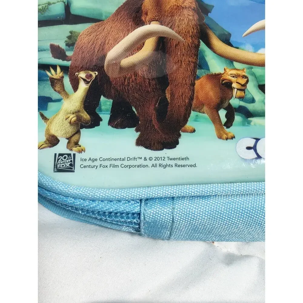 NWT 2012 Ice Age Continental Drift Scrat Zipper Pencil Pouch Set 2 Retired Squir